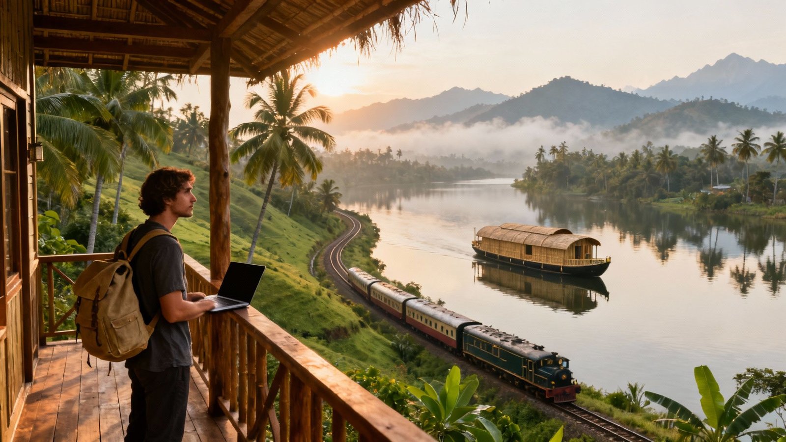 Eco Nomad Travel india-tourism-spots-backwaters-view Eco Travel Guides