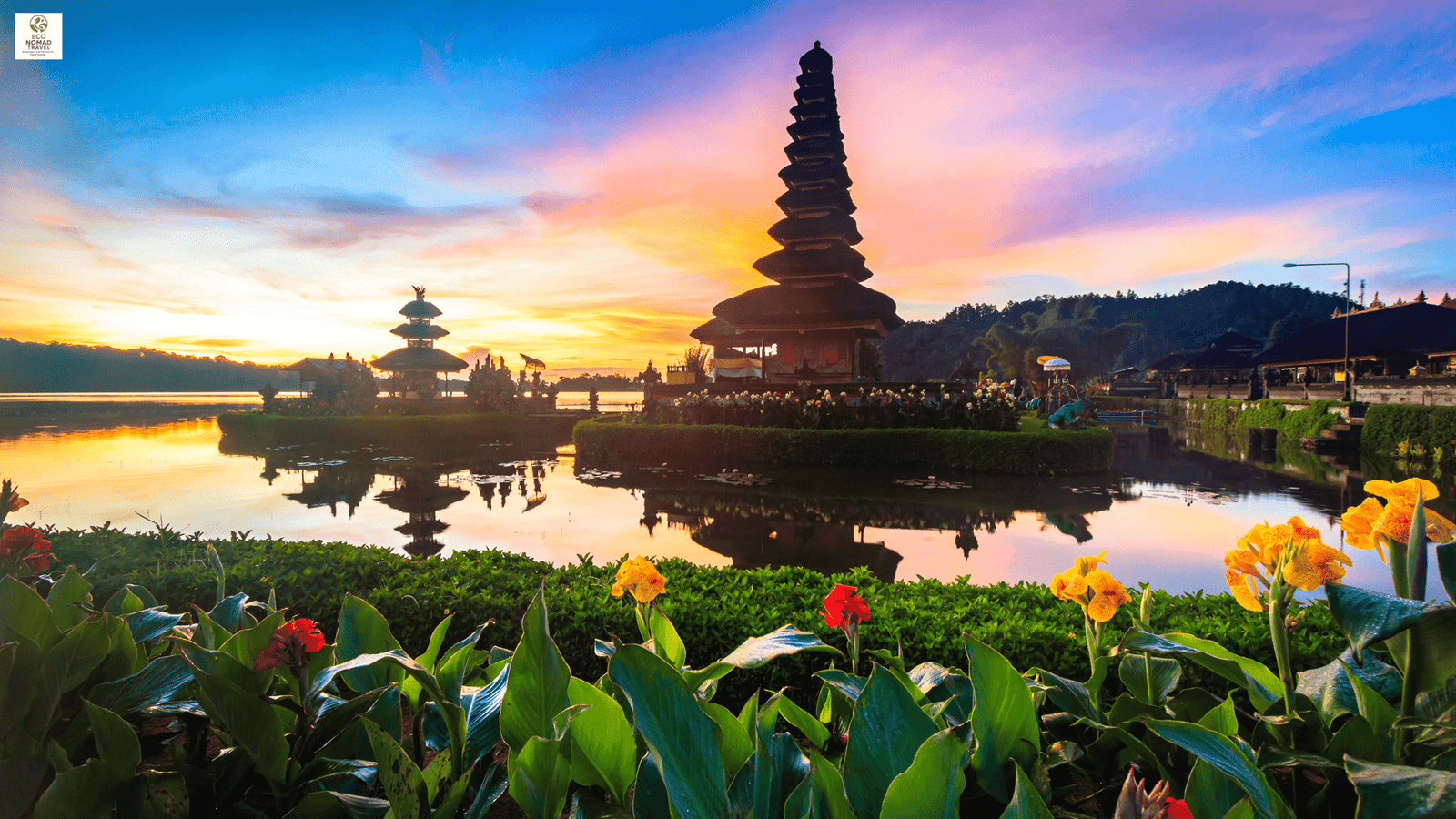 Bali eco-friendly coworking spaces and bamboo architecture for digital nomads in 2025 near Ulun Danu Temple