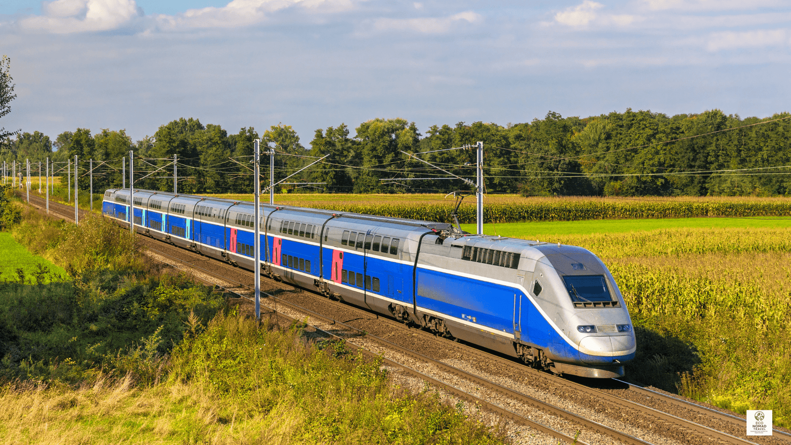 High-speed train at a modern station in Spain or Portugal, representing a rail-first flight-free travel itinerary across Iberia in 2025