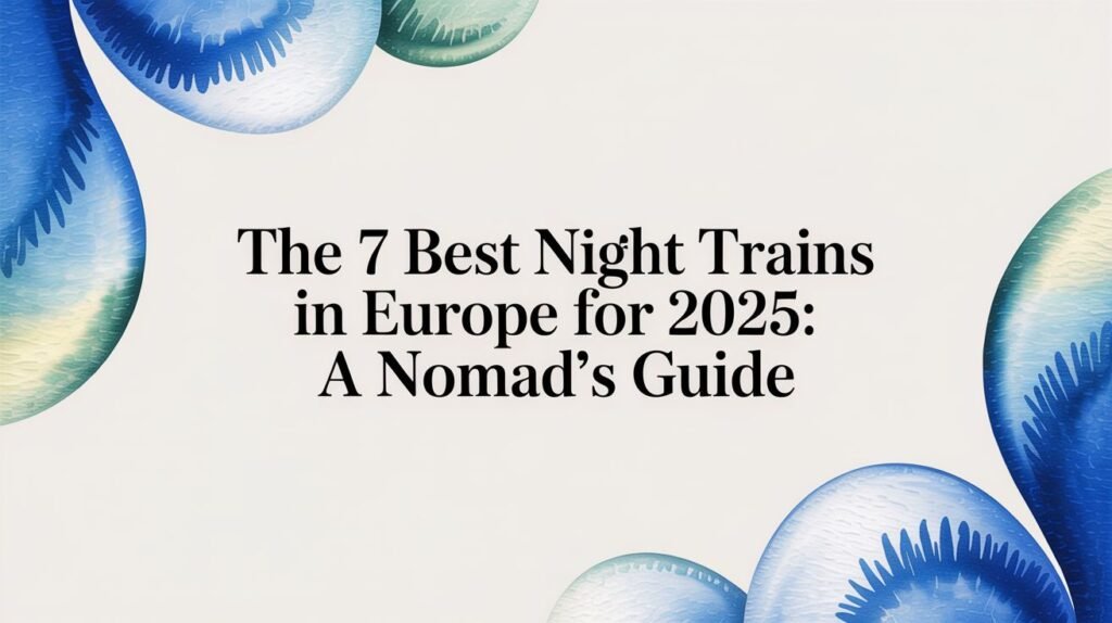 Eco Nomad Travel  The 7 Best Night Trains in Europe for 2025: A Nomad's Guide  
