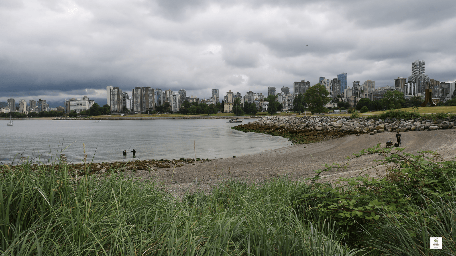 Vancouver, Canada (BC) beach with ocean views – low-impact coastal day
