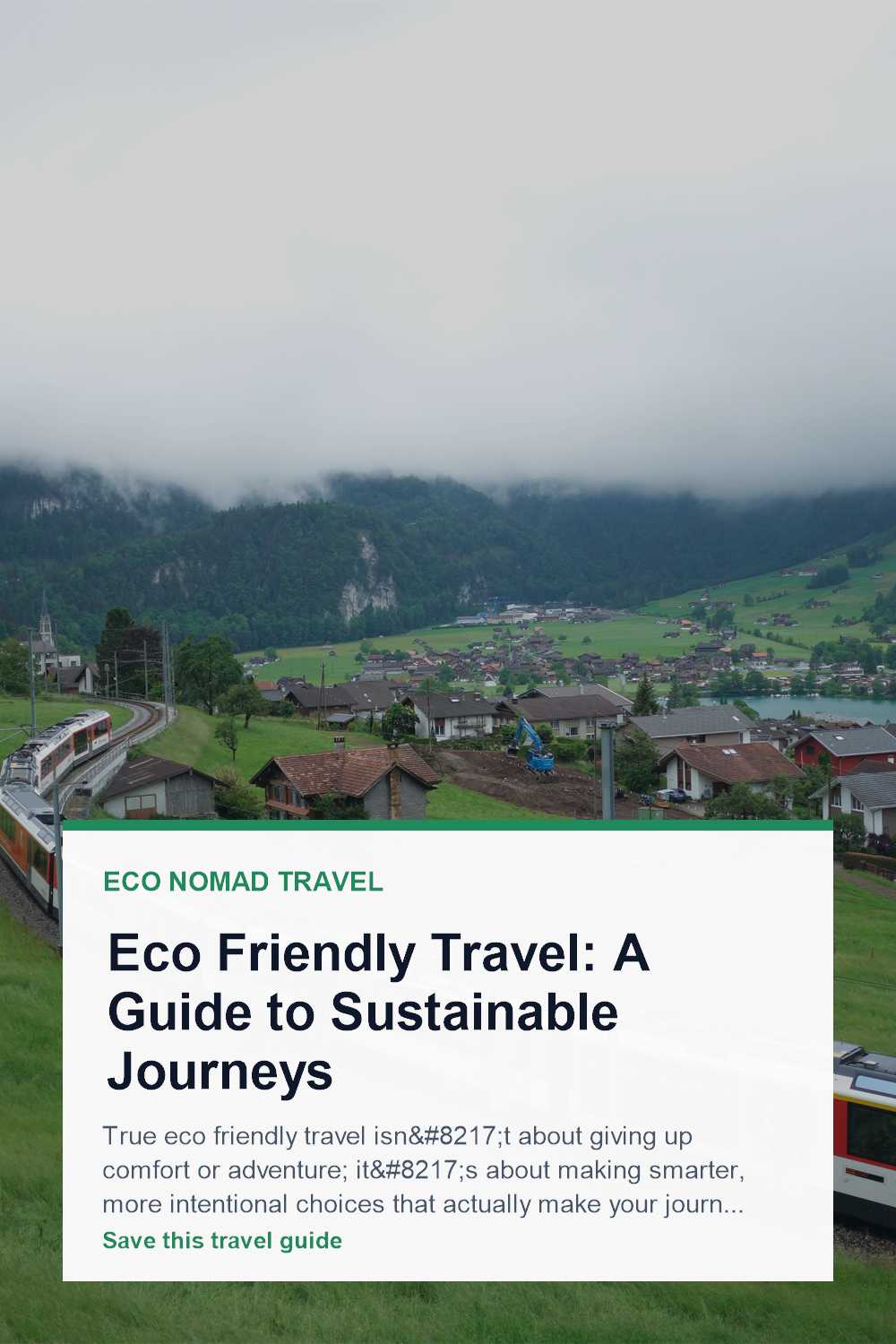 Eco Friendly Travel Tips for Sustainable Journeys